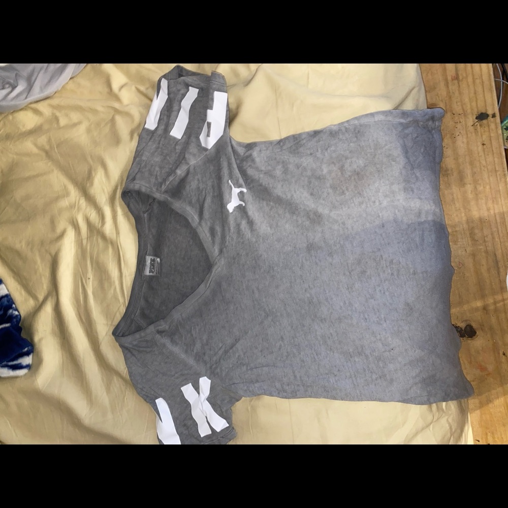Pink gray tshirt
